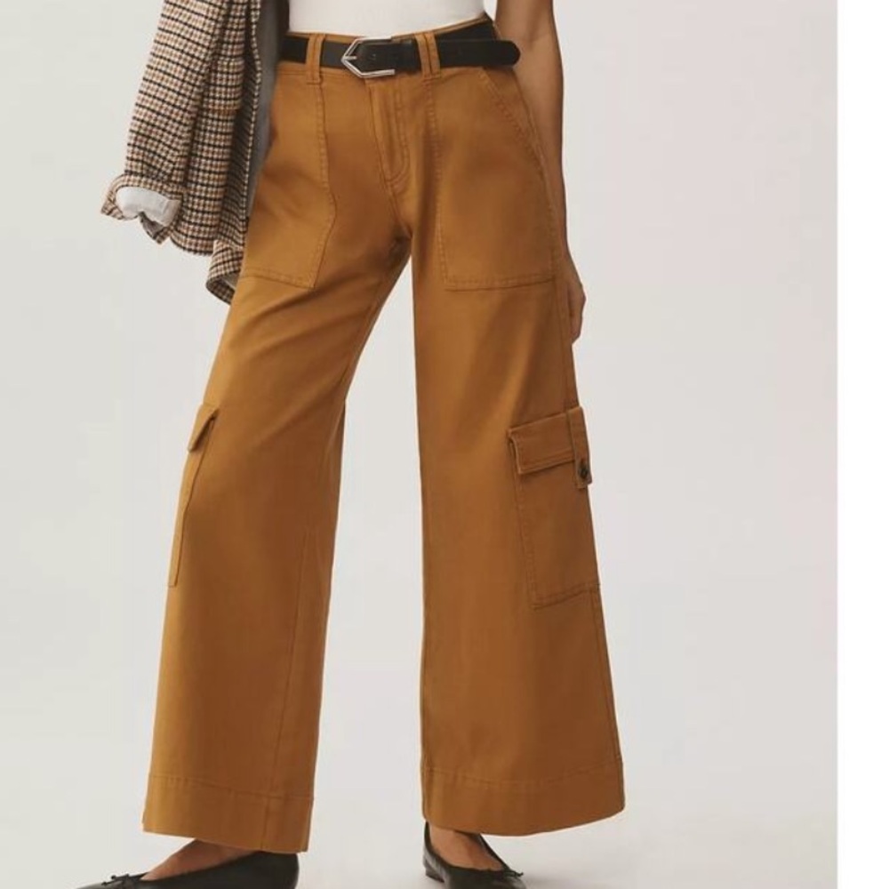 Pilcro Anthropologie wide leg cargo 27 Pants